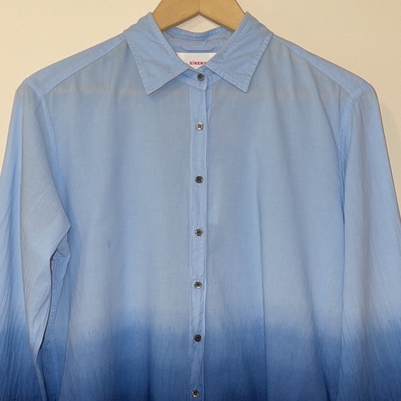 NWT XiRENA Beau Ombré Shirt in Dawn Bleu - Picture 9 of 16